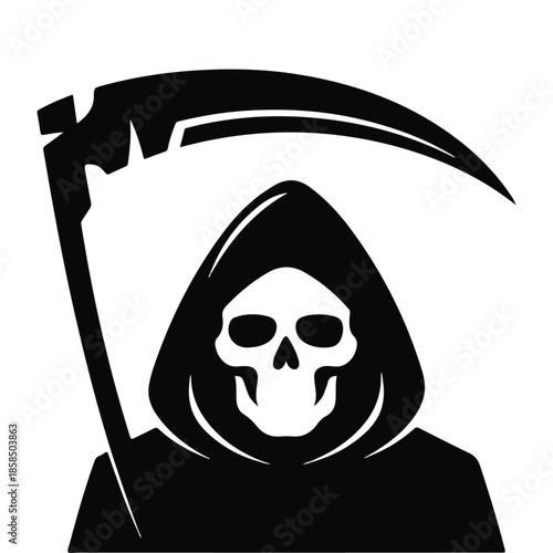Grim Reaper with Scythe Icon