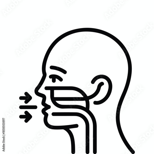 Human Respiratory System Icon