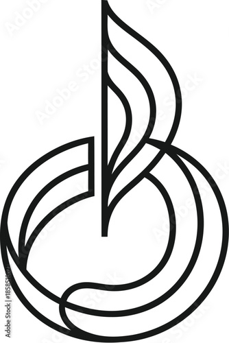 Hand Drawn Whisk with Pastry Batter Illustration