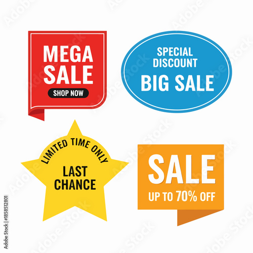 set of mega sale labels