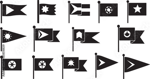 Ultimate Black Flag Icon Collection – Powerful Nautical & Signal Symbols