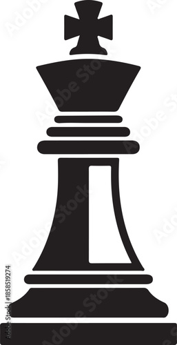 Black chess queen piece silhouette