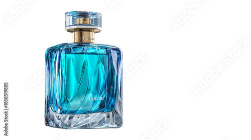 bottle of perfume isolated on white