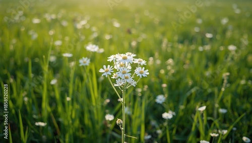 Close-up of white wildflowers, highlighting delicate textures and pollinator attraction, World Pollinator Day