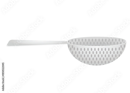 Kitchen spoon colander. vector illustration