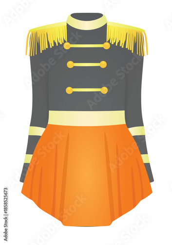 Circus costume dress. vector illustration