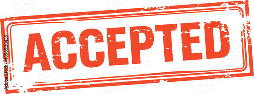 accepted stamp with red border and text