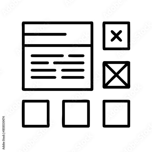 computer, office, concept, app, form, 3d, element