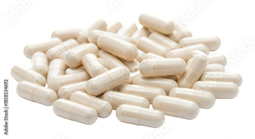 Pile of White Capsules on Black Background pills medicine