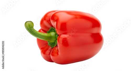Red Bell Pepper Isolated on Black Background red pepper