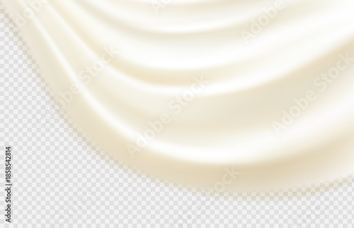 Liquid pink vector dripping ice cream texture.Glossy sugary flow drip.