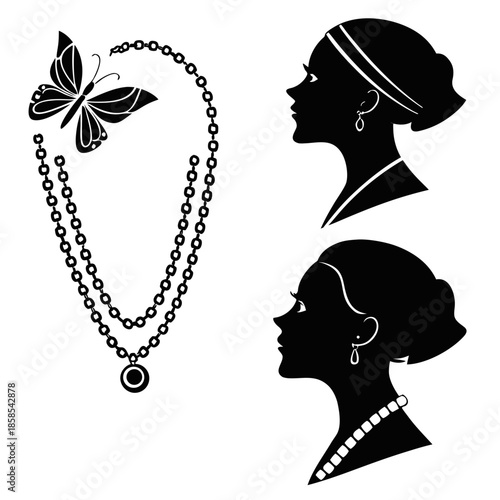 Silhouette jewelry designs