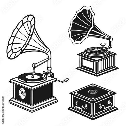 Vintage phonograph collection