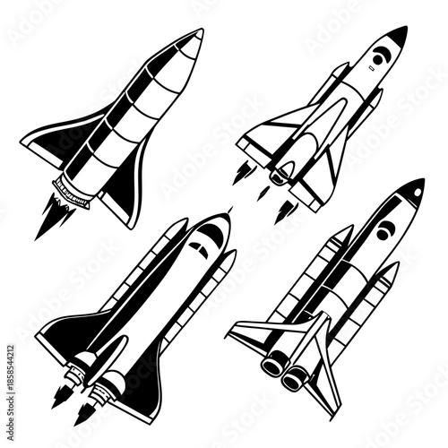 Collection of space shuttles