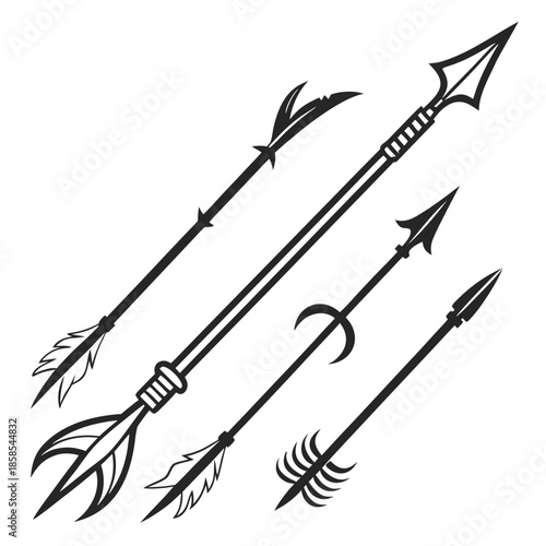 Illustration of three arrows