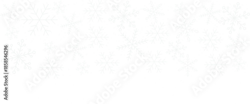 Frost winter snowflake crystals ice frozen cold frame border white transparent holiday decoration pattern ornaments Isolated flat element vector illustrations