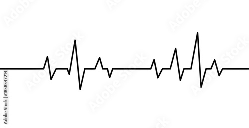 Ecg Heartbeat Line Vector Icon in Black Design Symbolizes Life and Health Exactly Two Hundred Characters Long for Your Creative Endeavors