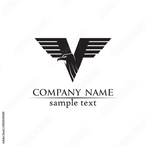  V letters business logo and symbols template