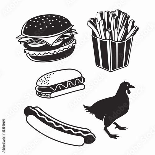 Fast food illustrations