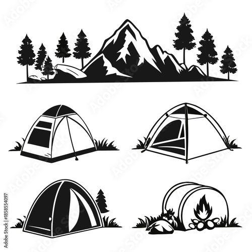 Camping in the mountains