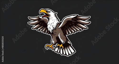 eagle, bald, american, bird, raptor, predator, wildlife, nature, animal, flying, wings, fierce, strong, majestic, freedom, national, symbol, usa, patriotic, powerful, sharp, talons, beak, feather, soa