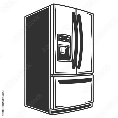 Refrigerator Silhouette Icon