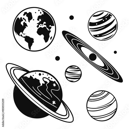 Solar system illustration