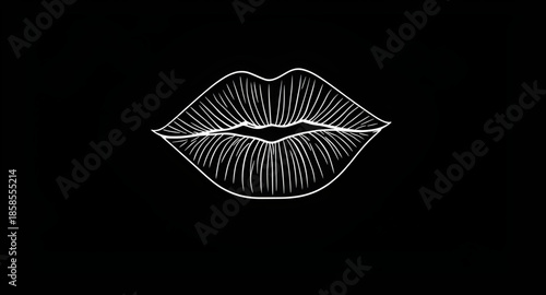 vector illustration of lips, glossy lipstick lips, shiny pout artwork, kiss mark outline, flirty lips icon, red lips design, sensual mouth vector, cute pout drawing, beauty salon logo lips, romantic l