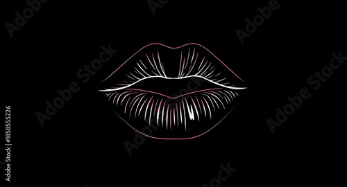 lips clipart vector, glossy mouth drawing, beautiful lips outline, cute kiss art, lips tattoo vector, mouth emblem icon, digital makeup lips, romance lipstick design, lipstick fashion sketch, trendy l
