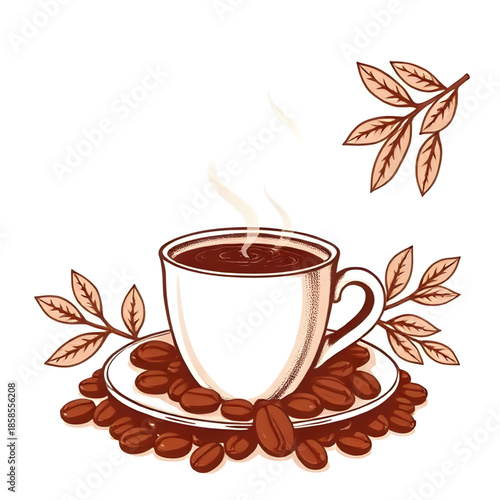 coffee, coffeecup, coffeebeans, espresso, cafe, caffeine, roasted, brew, mug, drink, hotdrink, aroma, flavor, darkroast, latte, cappuccino, mocha, americano, barista, grind, freshbeans, warm, steam, c