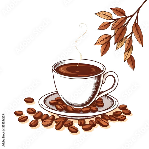 coffee, cup, beans, espresso, caffeine, aroma, roast, brewed, mug, cafe, beverage, drink, hot, brown, morning, energy, barista, latte, mocha, arabica, robusta, grind, fresh, steam, classic, bitter, fo