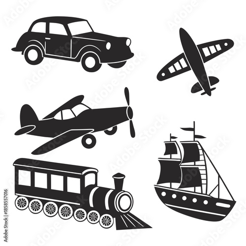 Various modes of transportation