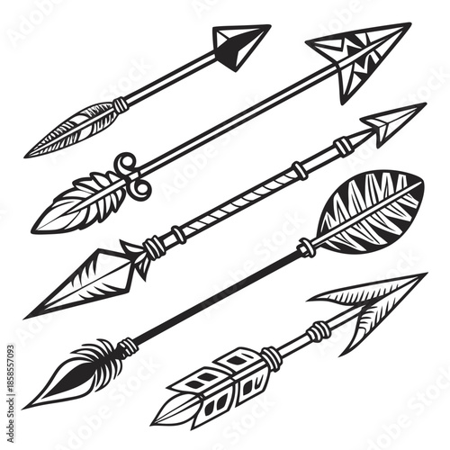Collection of decorative arrows