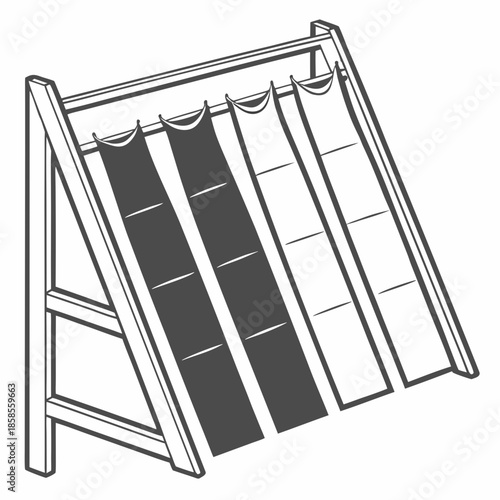 Modern wooden clothes drying rack