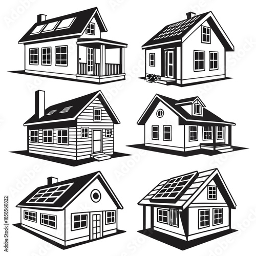 Collection of house illustrations