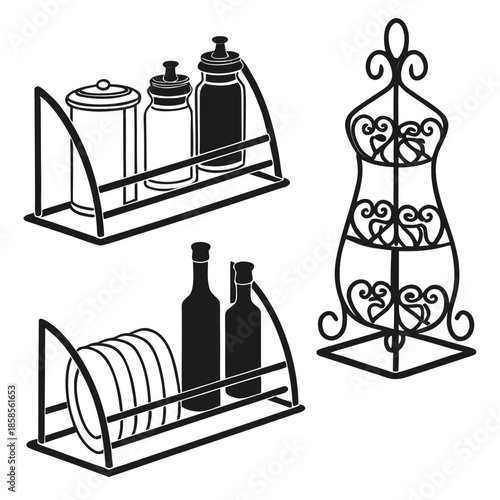 Kitchen utensil holders
