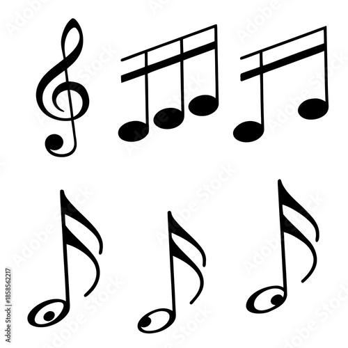 Collection of musical notes
