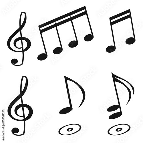 Musical notes illustration