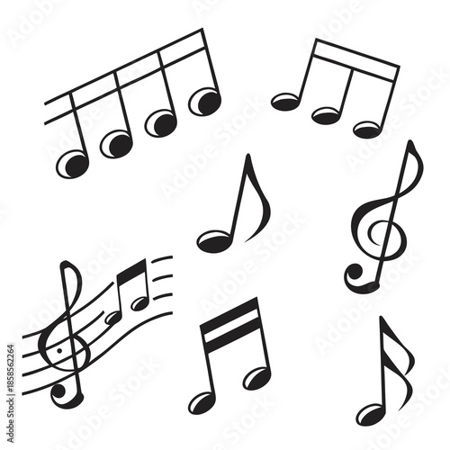 Collection of musical notes