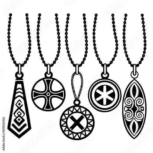 Collection of decorative pendants