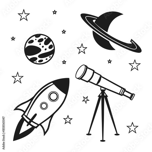 Space exploration illustrated