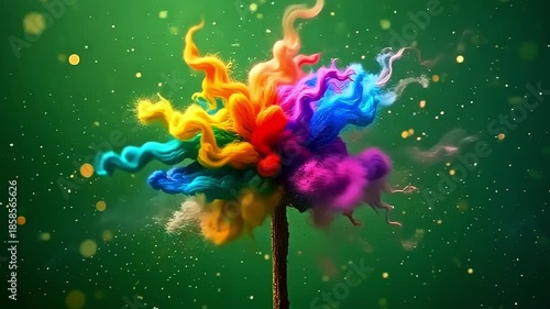 dazzling roughage burst roughage wander mesh, constitute intricate formula framing angstrom fleeceable background, with glittering powder twisting indiana angstrom festive, celebratory air