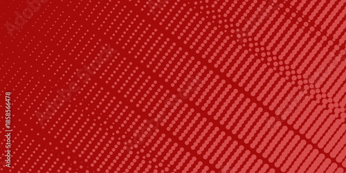 Red background, wall abstract texture. Soft gradient pastel color. Polka dots Abstract pattern comic Pop-art halftone background in sweet color. Circles bubble or dots pattern. Vector .
