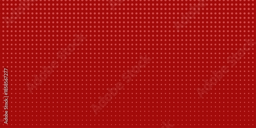 Red background, wall abstract texture. Soft gradient pastel color. Polka dots Abstract pattern comic Pop-art halftone background in sweet color. Circles bubble or dots pattern. Vector .

