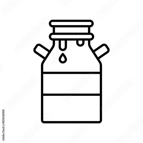 Milk can icon