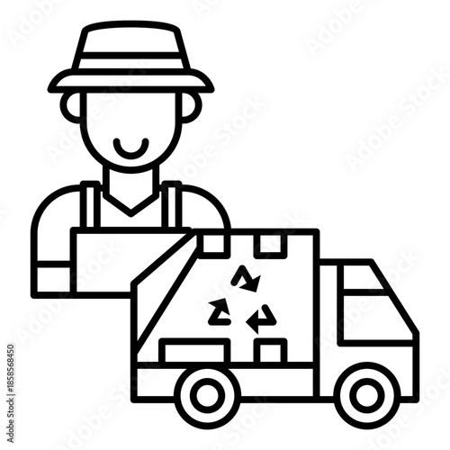 Garbage collector icon