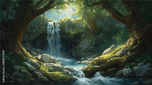 waterfall in the forest