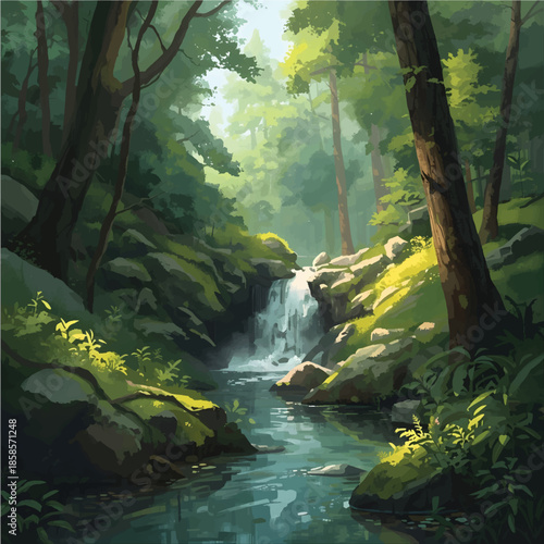 waterfall in the forest