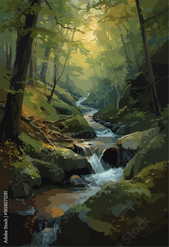 waterfall in the forest