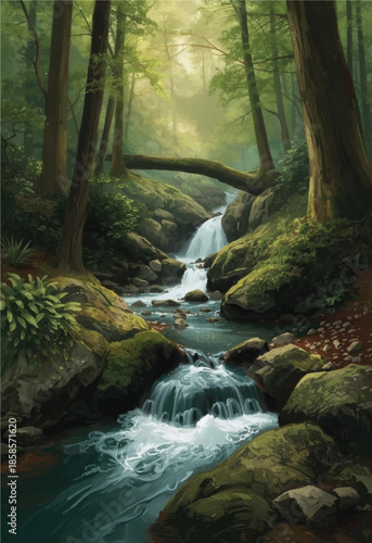 waterfall in the forest